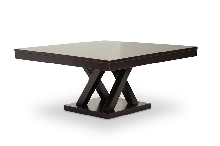 Baxton Studio Everdon Dark Brown Modern Coffee Table Affordable